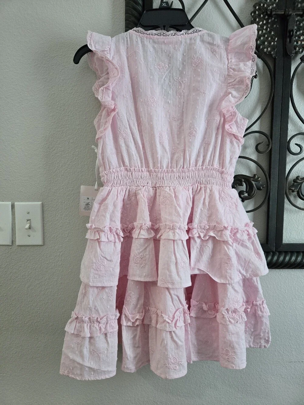 NWT Love Shack Fancy X Target Ruffle Tiered Bow Dress - Picture 7 of 7
